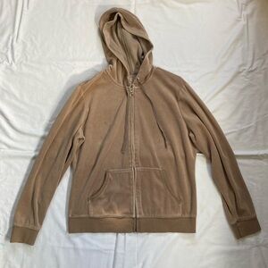 New York & Company Women’s Zip-Up Tan Sweater